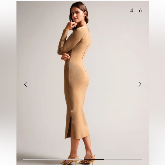 NWT TED BAKER LONDON Tabytha Slim Fit Cross Over Knit Dress - Picture 3 of 14